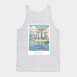 Serene Singapore Skyline Tank Top